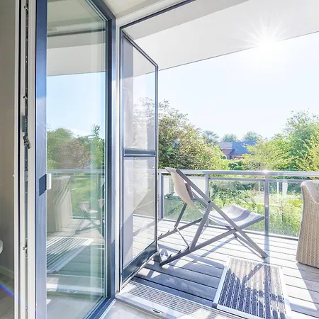 Achterndieck - Modernes 5-sterne Erdgeschoss-apartment Mit Balkon 公寓